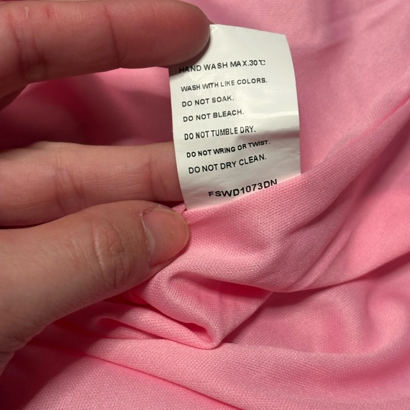 Faeriesty Women’s Large One-Shoulder Pink Sequin Pink Dress - Picture 5 of 14